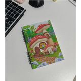 Mikasso Çizgisiz Defter, Not Defteri, Okul Defteri Sert Spiralli Çizgisiz 40 Yaprak Orta Boy Kırmızı Not Def - Çok Renkli