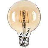 Mikasso CLA18 E27 Duylu 6 Watt Gün Işığı LED Filament Rustik Bal Cam Ampul G95 - Çok Renkli