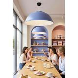 Mikasso Cliff Güvercin Mavisi Iskandinav Metal Sarkıt 30 cm Metal 1 E27 Mavi Salon / Oturma Odası - Çok Renkli