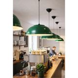 Mikasso Cliff Retro Yeşil Iskandinav Metal Sarkıt 30 cm Metal 1 E27 Yeşil Salon / Oturma Odası - Çok Renkli