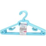 Mikasso Çocuk 6 Lı Çocuk Elbise Kıyafet Askısı 34 x 14 Plastik Mavi