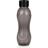 Mikasso Çocuk Renkli Şeffaf Suluk Matara 500 ml – Okul ve Günlük Kullanım Plastik Siyah