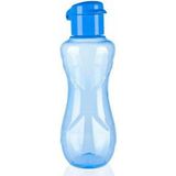 Mikasso Çocuklar Için Okul Matarası Suluk Matara Su Şişesi 750ML Plastik Plastik Çok Renkli