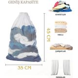 Mikasso Çok Amaçlı Çamaşır Yıkama Filesi Kirli Çamaşır Yıkama Çamaşır Makinesi Filesi 35X45 cm Tr