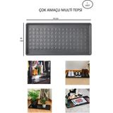 Mikasso Çok Amaçlı Multi Tepsi 70X34 cm Ayakkabılık , Kedi Köpek Mama , Saksılık , Evye Altı Düzenleyeci Pla