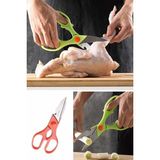 Mikasso Çok Amaçlı Mutfak Makası Paslanmaz Çelik Pizza Börek Tavuk Kesici Ceviz Kırıcı Makas Çelik