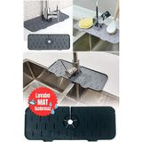 Mikasso Çok Amaçlı Silikon Drenaj Pedi Mutfak ve Banyo Için Silikon Musluk Sıçrama Yaka Tezgah Koruyucu Ther