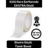 Mikasso Çok Amaçlı Su Geçirmez Sızdırmaz Dayanıklı Izolasyon Beyaz Tamir Bandı 48 mm 10 mt 1 Adet Beyaz