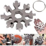 Mikasso Çok Fonksiyonlu Paslanmaz Çelik Anahtar Alyan Takımı ve ,anahtarlık Kar Tanesi Alyan Takımı Hex Key