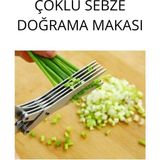 Mikasso Çoklu Sebze Doğrama Mutfak Makası Çelik