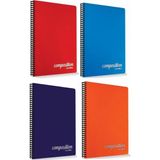 Mikasso Composition Defter A4 120 Yaprak Kareli Spiralli Pp Kapak 4'lü Sert Spiralli Kareli 120 Yaprak Büyük - Çok Renkli
