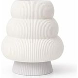 Mikasso Cone Small Dekoratif Açık Gri Abajur Masa Lambası - 20 - cm Komodin ve Yatak Odası Lambası Plastik G - Çok Renkli