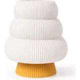 Mikasso Cone Small Dekoratif Altın Sarı Abajur Masa Lambası - 20 cm - Komodin ve Yatak Odası Lambası Plastik - Çok Renkli