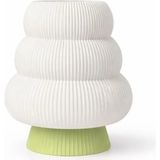 Mikasso Cone Small Dekoratif Matcha Abajur Masa Lambası - 20 - cm Komodin ve Yatak Odası Lambası Plastik Yeş - Çok Renkli