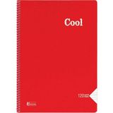 Mikasso Cool A4 120 Yaprak Çizgili Pp Kapak Spiralli Defter (321651-99) Sert Spiralli Çizgili 120 Yaprak Büy - Çok Renkli