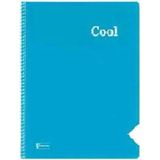 Mikasso Cool A4 120 Yaprak Kareli Pp Kapak Spiralli Defter (321652-99) Sert Düz Kareli 100 Yaprak Orta Boy B - Çok Renkli