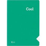 Mikasso Cool A4 72 Yaprak Plastik Kapak Spiralli Defter (321611) Çizgili Yeşil Sert Spiralli Çizgili 72 Yapr - Çok Renkli