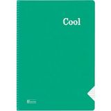 Mikasso Cool A4 72 Yaprak Plastik Kapak Spiralli Defter (321612) Kareli Yeşil Yumuşak Spiralli Kareli 72 Yap - Çok Renkli