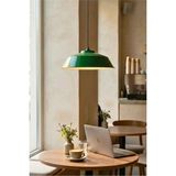 Mikasso Country Iskandinav Tarz Metal Sarkıt 36 cm Cafe Restoran Metal 1 E27 Yeşil Salon / Oturma Odası - Çok Renkli