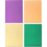 Mikasso Crok Book Çizim Defteri 17X22CM 90GR 24 Yaprak Karton Düz Çizgisiz Orta Boy Beyaz Okul Defterleri A4 - Çok Renkli