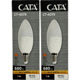 Mikasso CT-4079 7W 6400K (Beyaz Işık) E14 Duylu LED Buji Ampul (2 Adet)