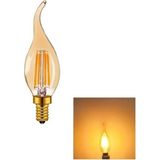 Mikasso CT-4281 4W 220V E14 Duylu LED Rustik Kıvrık Ampul Amber Renk Beyaz