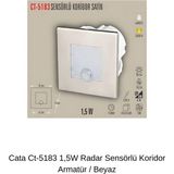 Mikasso CT-5183 1,5W Sensörlü Koridor Armatür / Beyaz