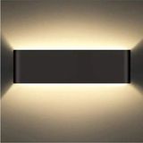 Mikasso CT-5213 12W Penguen LED Aplik Siyah Kasa 3200K Günışığı Dış Mekan Su Geçirmez Duvar Aydınlatma Metal - Çok Renkli