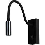 Mikasso CT-5232 3W 3200K Günışığı Siyah Kasa Baykuş Ledli Aplik Metal Siyah - Çok Renkli