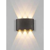 Mikasso CT-8011A 10W Haiti LED Aplik (Dış Mekan) Amber Metal Siyah - Çok Renkli