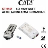 Mikasso CT-9151 6'lı Avize Aydınlatma Kumandası Plastik 6 E27 - Çok Renkli