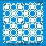 Mikasso Damask Deseni Stencil Şablon ST6282 20X20 cm - Çok Renkli