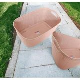 Mikasso Damla Çamaşır Selesi Sepeti 32 Lt (57X33X23) Plastik Pembe - Çok Renkli