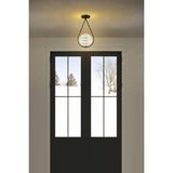 Mikasso Damla Camlı Tekli Modern Hol Salon Oturma Odası Giriş Tekli Avize Cam 1 E27 Altın Salon / Oturma Oda - Çok Renkli