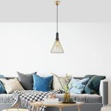 Mikasso Dear Tekli Tel Sarkıt Avize Parlak Gold, Modern Dekoratif Metal Lamba DEAR-11211 1 Belirtilmemiş E27 - Çok Renkli