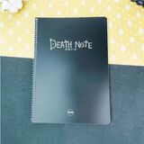 Mikasso Death Note Tasarımlı Çizgili A4 Defter Karton Spiralli Çizgili 160 Yaprak Orta Boy Siyah Okul Defter - Çok Renkli