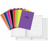 Mikasso Defter 120YP A4 Spiralli Cilt Kapaklı Çizgili Sert Spiralli Çizgili 120 Yaprak Büyük Boy Beyaz Okul - Çok Renkli