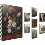 Mikasso Defter Art Master Spiralli Karton Kapak Karton Spiralli Çizgili 100 Yaprak Büyük Boy Yeşil Not Defte - Çok Renkli