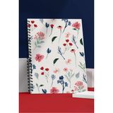 Mikasso Defter - Bullet Journal | Noktalı | Çelik Spiral | 90 Sayfa | Kalın Sayfalar | Sert Karton Kapak | K - Çok Renkli