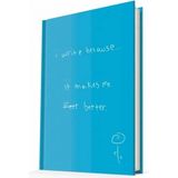 Mikasso Defter I Wrıte Because / It Makes Me Better Sert Kapak 14X20 Çizgili Defter 96YP Karton Belirtilmemi - Çok Renkli