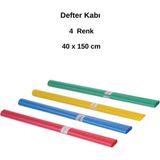 Mikasso Defter Kabı 4 Renk Yumuşak Renkli Belirtilmemiş Orta Boy Çok Renkli Okul Defterleri A4 Belirtilmemiş