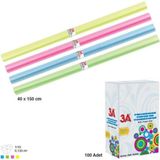 Mikasso Defter ve Kitap Kabı Buzlu Şeffaf Renkli 40X150 cm 10 Adet Yumuşak Belirtilmemiş Belirtilmemiş Çok R - Çok Renkli