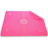 Mikasso Dekar Mutfak Silikon Hamur Açma Matı (Pembe) 40X50CM Smp-45 Silikon
