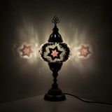 Mikasso Dekoratif Ev Hediyesi Mozaik Lamba Abajur Cam Mor - Çok Renkli