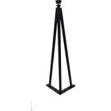 Mikasso Dekoratif Metal Boru Firkete Sehpa Ayağı (41 cm - 1 Adet) Metalik