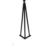 Mikasso Dekoratif Metal Boru Firkete Sehpa Ayağı (51,5 cm - 1 Adet) Siyah