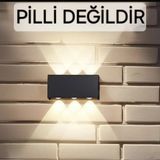 Mikasso Dekoratif Modern Aplik Çift Yönlü Düz Kasa Şık Yeni Nesil Aplik (Dikkat! Pilli Değildir !) Plastik S - Çok Renkli