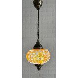 Mikasso Deniz Kabuğu Tekli El Yapımı Avize Metal 1 E14 Sarı Salon / Oturma Odası - Çok Renkli