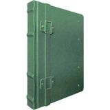 Mikasso Deri 160 Yaprak Çizgisiz Ciltli Defter 17 x 24 cm Sert Düz Çizgisiz Büyük Boy Yeşil Konsept Defterle - Çok Renkli