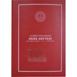 Mikasso Ders Defteri 10 Dersli Yoklamasız Lise Kırmızı Plastik Kapak Yumuşak Çizgili Belirtilmemiş Orta Boy - Çok Renkli